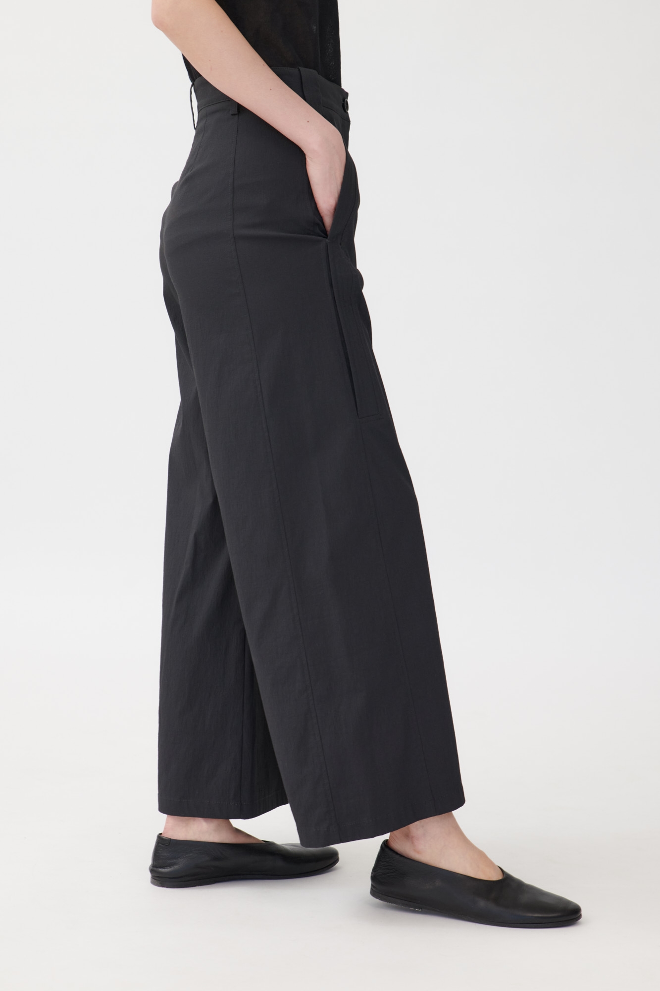 Pantalon Capri Large Laine Annette Gortz - Gris, Taille 40 - état Parfait