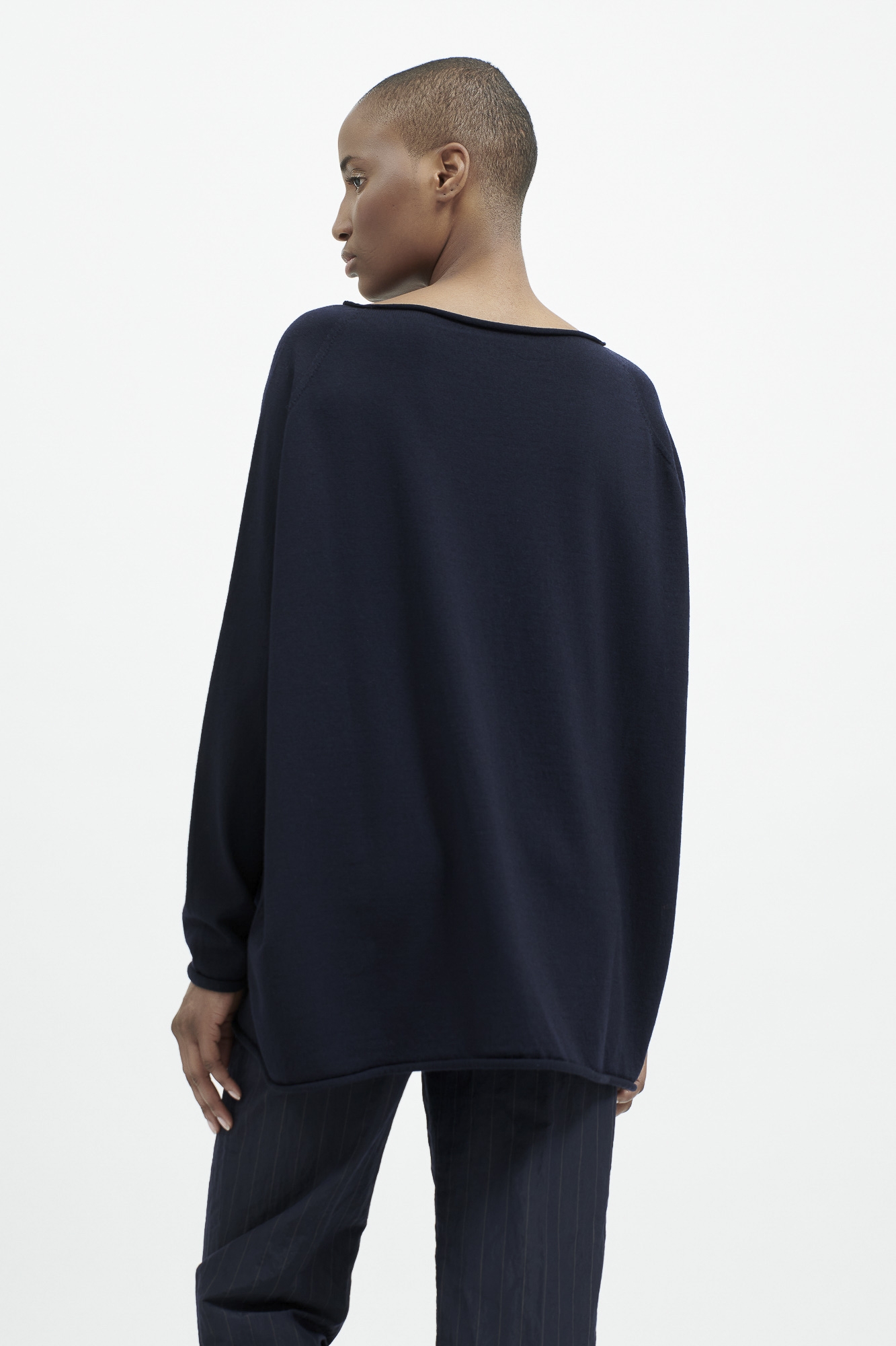 Prayed by Tanja Görtz Cropped Pullover shops schwarz meliert Casual-Look